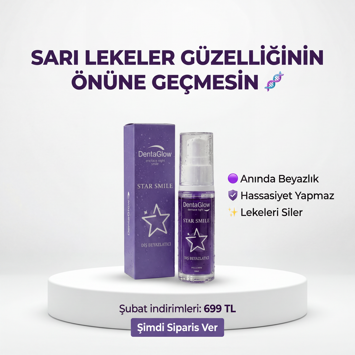 DentaSmile - Anında Beyazlatıcı Diş Macunu