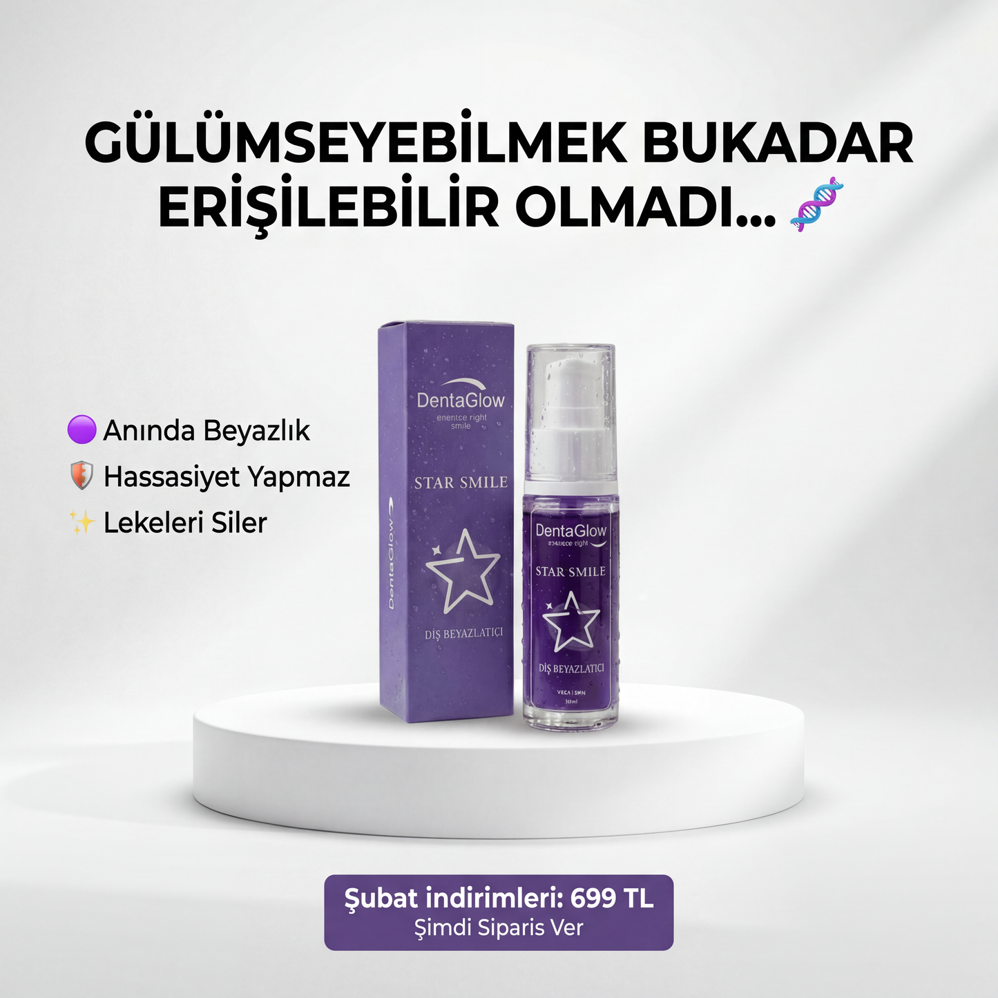 DentaSmile - Anında Beyazlatıcı Diş Macunu